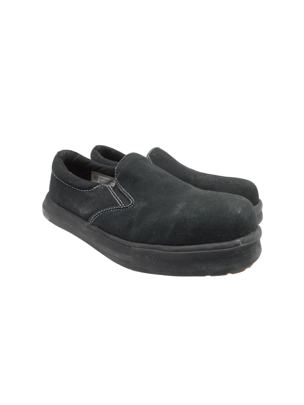 Dakota Women's 1008 Lightweight ATSP Canvas Slip-On Work Shoes Black Size 6M
